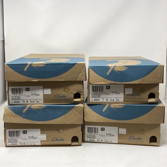 Clarks Un Loop2 Walk casual shoes in Dark Tan leather NARROW - Picture 8 of 8